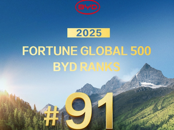 BYD xếp hạng 91 trong danh sách Fortune Global 500 năm 2025